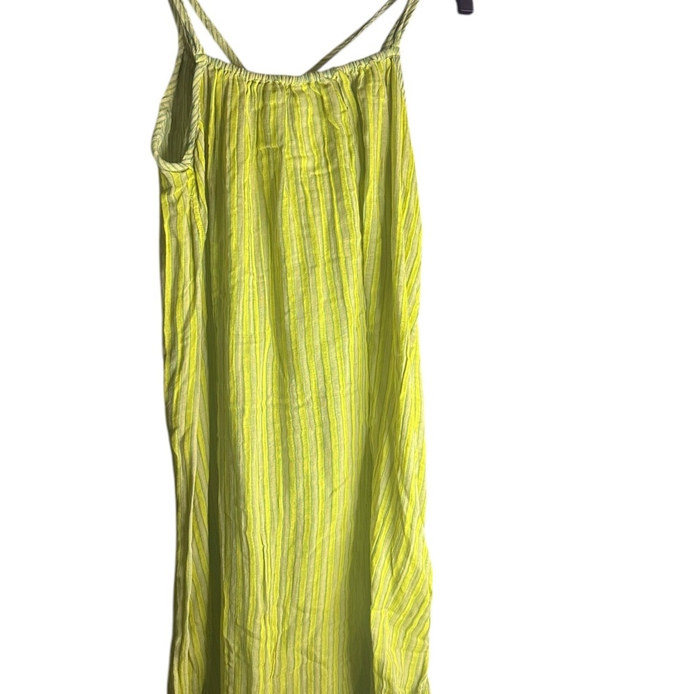 NWOT Free People Rio Reversible Midi Small and medium yellow/Green striped - Picture 5 of 5
